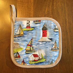 Handcrafted Lighthouse Potholder